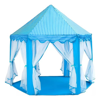 Castillo Princesas Juguete Casa Carpa Niños Con Luces Azul Castillo Princesas Juguete Casa Carpa Niños Con Luces Azul
