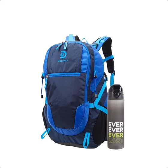 Kit Mochila 20 Discovery Botella Camping Hermética Notebook