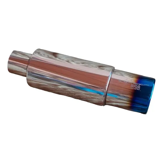 Muffler Escape Resonador Hks Punta Quemada 3 Pulgadas