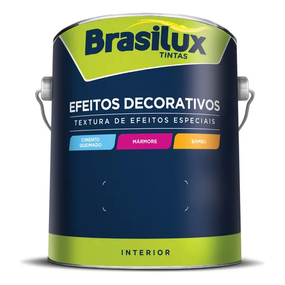 Efeito Cimento Queimado Revestimento - Brasilux 5,5kg Cores Cor Porto Azul