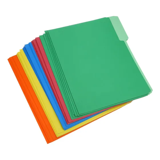 Carpeta Manila De Colores X 100 Unidades Variados