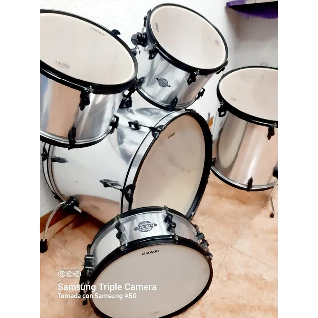 Batería Acústica Sonor Smart Force 4 Cuerpos Parches Remo 