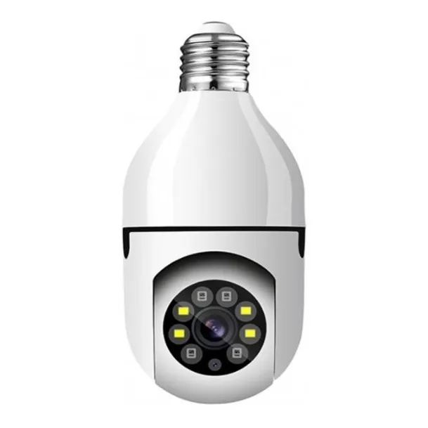 Câmera Ajustável Teto Segurança Ip Lâmpada V380 Pro 1080p