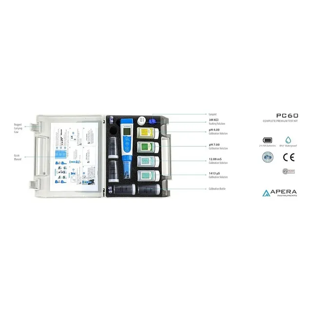 Kit Apera Instruments Pc60 5 En 1 Ph/ce/tds/temp/sal / Bcv