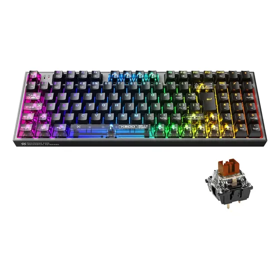 Teclado Machenike K500-B94 Mecánico RGB Hotswap Español LatAm