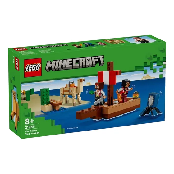 Lego Minecraft El Viaje En El Barco Pirata 21259