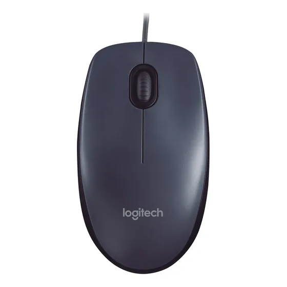 Mouse com fio Logitech M90 Preto