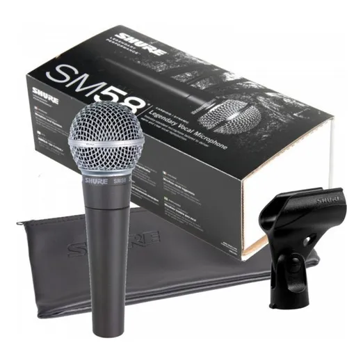 Micrófono Shure Sm58 Dinámico Cardioide Para Voces