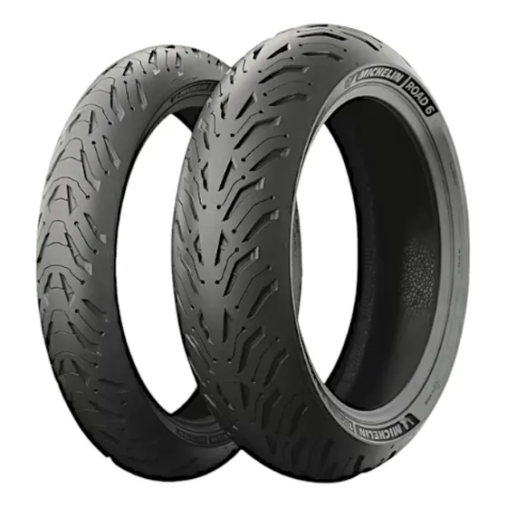 Par Pneu Michelin Road 6 120/70 Zr17 + 180/55 Zr17 Mt07 Mt09