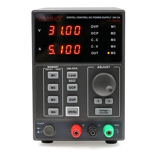 Fuente De Alimentacion Regulable 30v 5a 4 Dig. Yaxun 3005d