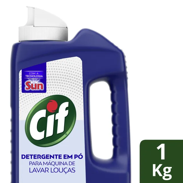 Detergente Em Pó Cif Para Måquina De Lavar Louças 1kg Detergente Em Pó Cif Para Måquina De Lavar Louças 1kg