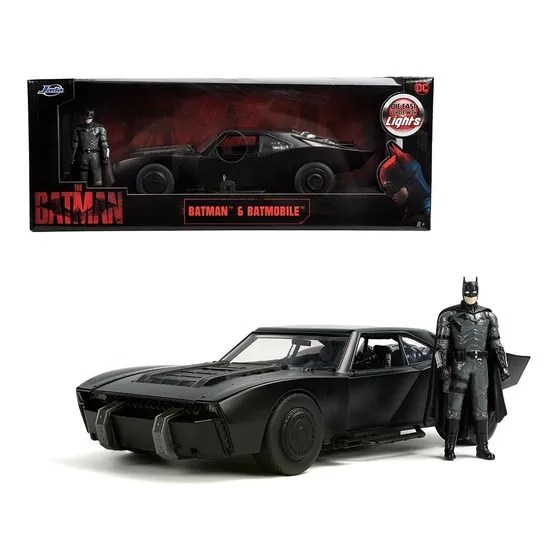 Jada 1:18 Batmobile 2022 W/light & Batman Figures - 32504