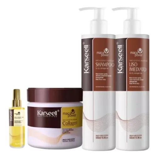 Pack Alissado Karseell 100% Con Máscara+óleo