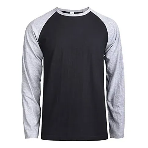 Camiseta De Béisbol De Algodón Raglan Casual De Manga Yfjcp