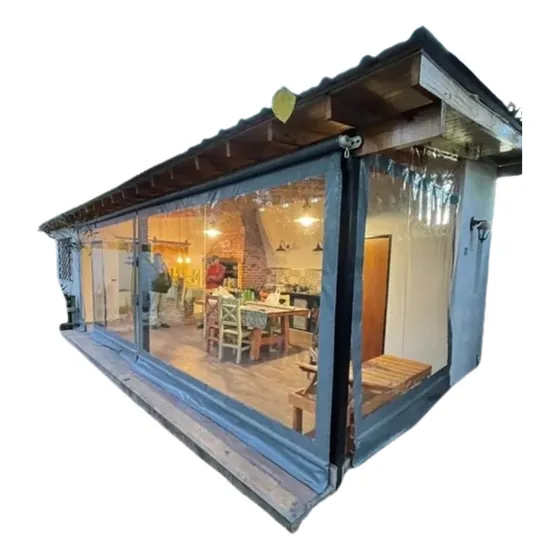 Cerramiento Cristal O Color Lona Pvc Galeria Quincho Toldo