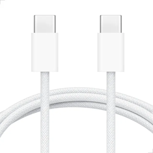 Cabo Trançado Recarga 60w Conector Usb-c 1m Para iPhone 15