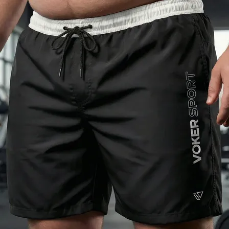 Short Masculino Plus Com Elastano Bermuda Academia Praia