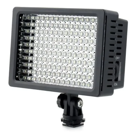 Foco Led 160 Luces Flash Cámara Videograbadora + 2 Filtros