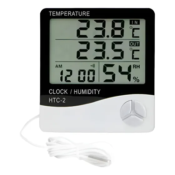 Termohigrómetro Digital Htc-2 Con Certificado De Calibracion
