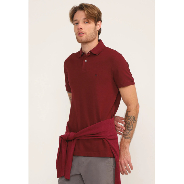 Camisa Polo BordĂ´ Tommy Hilfiger Masculina Camisa Polo BordĂ´ Tommy Hilfiger Masculina