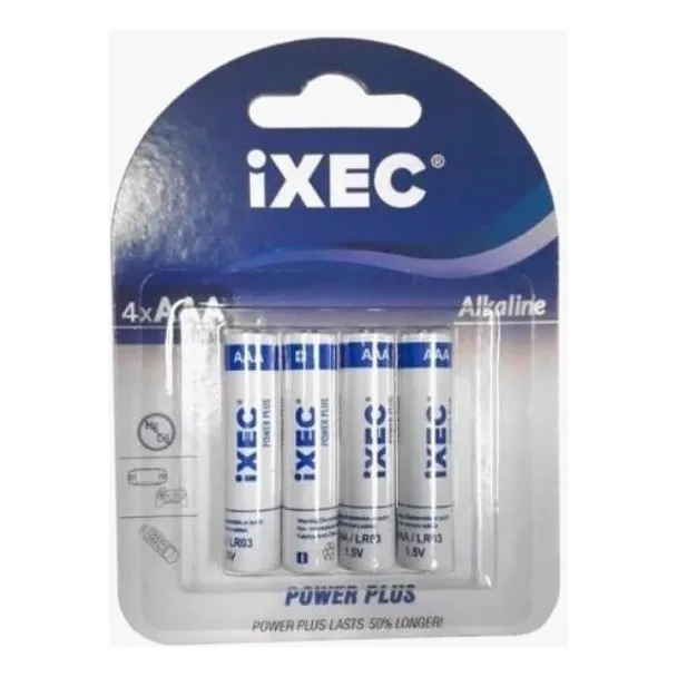 Blister De 4 Pilas Alcalinas Aaa Ixec