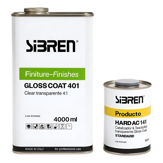 Laca Automotor Sibren Clear Coat 401 Gloss Coat 4:1-5 Litros