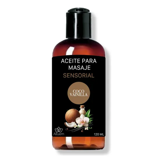 Aceite Para Masajes De Coco Vainilla 100% Puro Orgánico