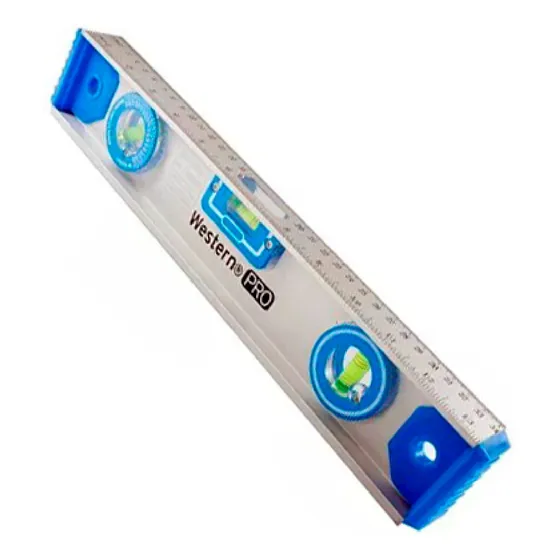 Nível De Precisão 35cm Com Imã Régua De Prumo 3 Bolhas