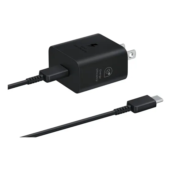 Cargador De Pared | Adaptador De Corriente | Samsung 25w | Con Cable Incluido | Longitud De Cable De 1.2m | Usb-c | Carga Super Rápida | Tecnología Gan | Tamaño Ultra Compacto | Cuotas sin interés