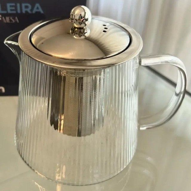 Chaleira Bule Vidro Com Infusor Inox Pode Ir Ao Fogo Wolff Transparente Chaleira Bule Vidro Com Infusor Inox Pode Ir Ao Fogo Wolff Transparente