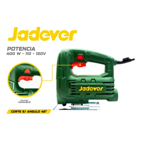 Sierra Caladora 400w Velocidad Variable Jadever