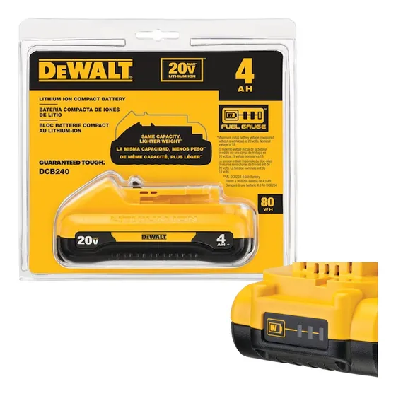 Batería Dewalt de 20 V y 4 Ah