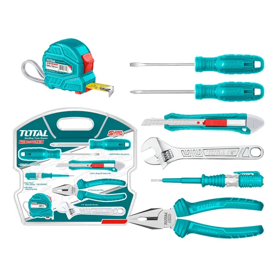 Juego Herramientas Manuales Total 7pzs Blister Thkthp90076