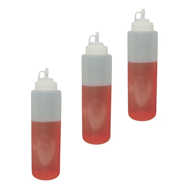 Kit 3 Bisnaga Molho Catchup Molhos Caldas 1 L Cozinha Flex