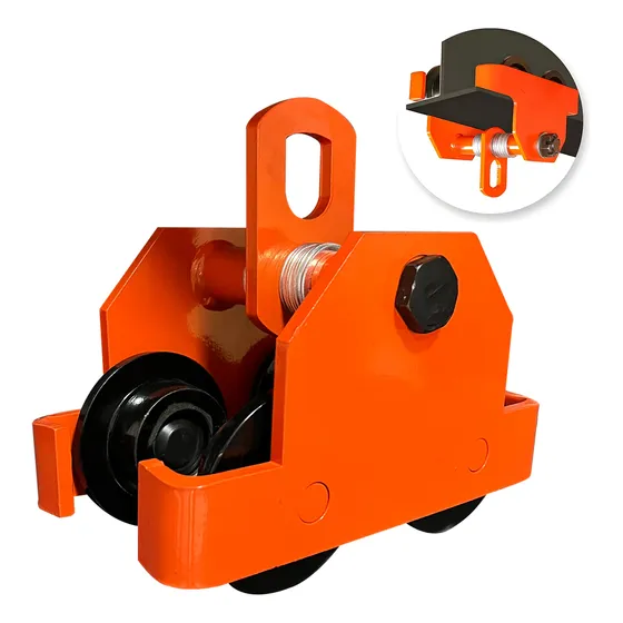Trole De Carga Para Vigas 1 Ton/2200lb Ancho Ajustable