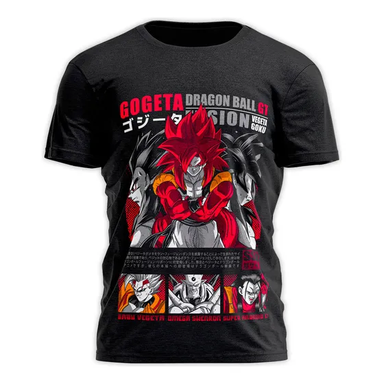 Remera Dragon Ball Gt Gogeta Goku Vegeta Ssj4 Anime Dbz