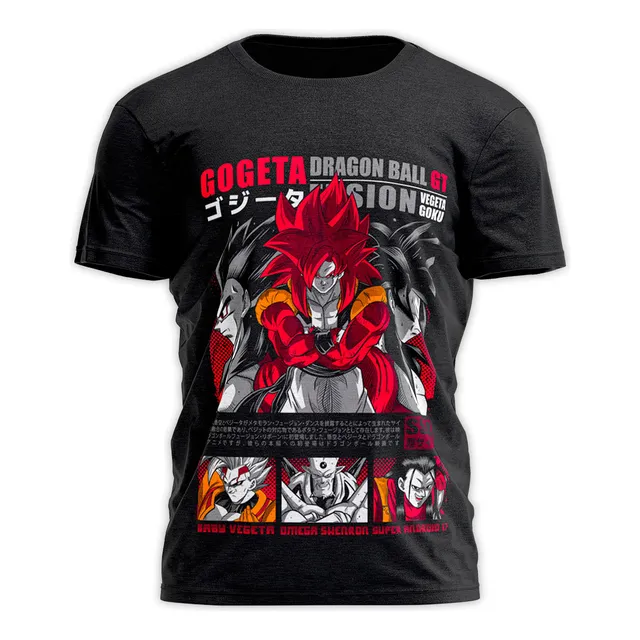 Remera Dragon Ball Gt Gogeta Goku Vegeta Ssj4 Anime Dbz