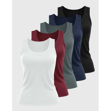 Kit 5 Regatas Feminina Dry Fit Moda Veronz Treino