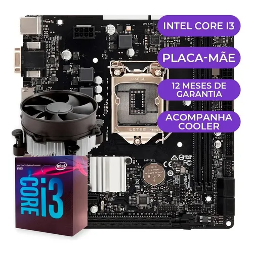Kit Upgrade Gamer Intel I5-8400 + Cooler + H310 + 8gb Ddr4 Cor