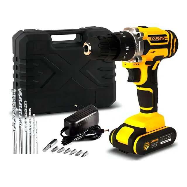 Parafusadeira Furadeira Impacto 3/8 20v 1,3ah Bivolt Lynus
