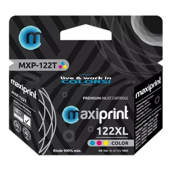 Cartucho Hp 122 Xl Color  Ch564he Maxiprint 