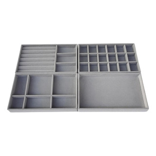 Organizador De Bandejas De Joyería De 4 Piezas, Divisor De Organizador De Bandejas De Joyería De 4 Piezas, Divisor De