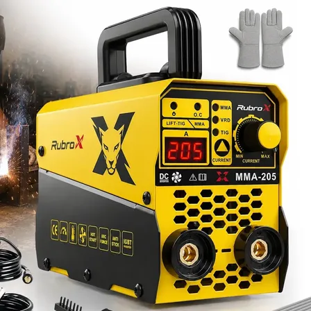 Maquina Inversora Solda Mma 205a 2 Em 1 Tig Lift Acessórios Amarelo 175v 250v