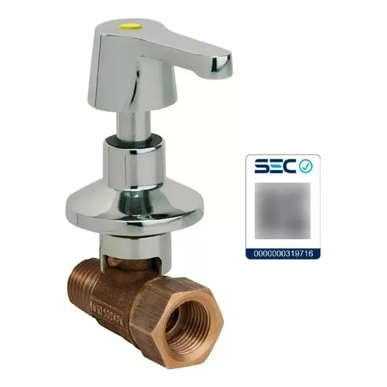 Llave De Paso Gas Encimera Con Certificación Sec 
