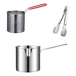 Olla For Freír Profunda Con Cesta De Filtro Con Asas Olla For Freír Profunda Con Cesta De Filtro Con Asas