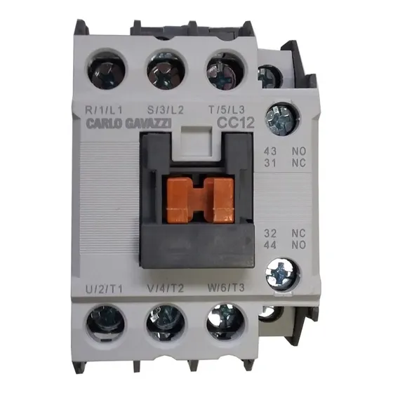 Cc12s Contactor  3p,12a,bobina 220vac Carlo Gavazzi 1no+1nc