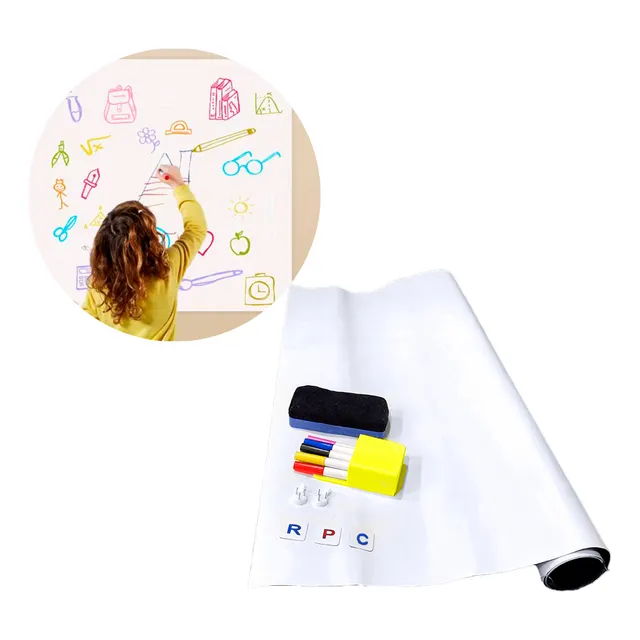 Kit Pizarra Plegable + Marcador Y  Borrador 90x60