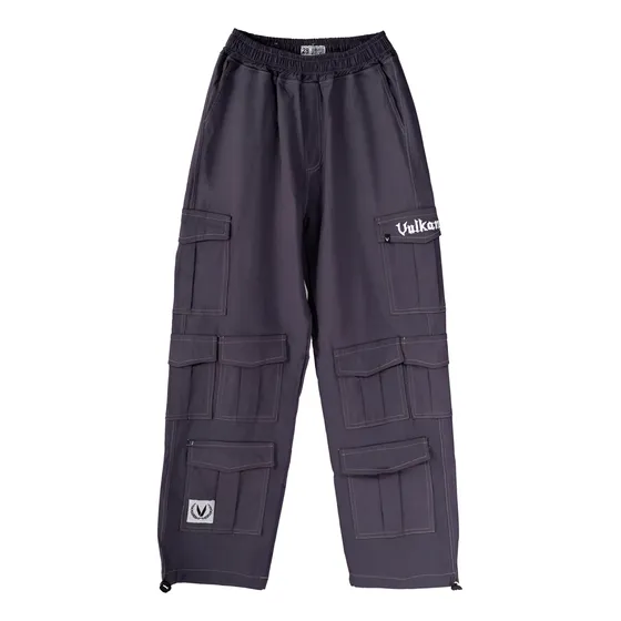 Pantalon Cargo Hombre Vulkano Puño Ajustable Gris