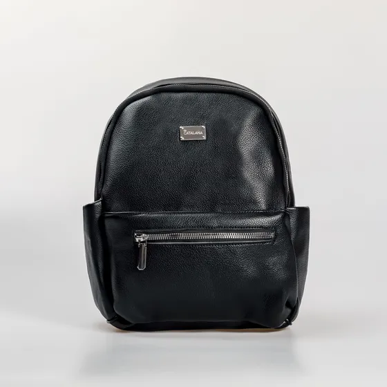 Mochila Mujer Urbana Eco Cuero Con Bolsillos Internos