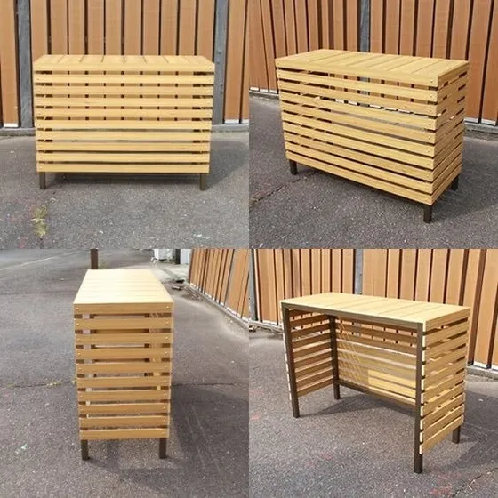Barra De Madera Para Stand 